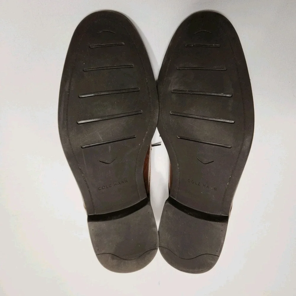 Cole Haan Mens Leather Dress Shoe Size 11.5M‎ Brown C24046 Oxford Lace Up